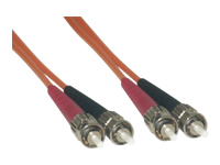 MCL FJOM2/STST-2M – Jarretière optique OM2 duplex multimode 50/125 – ST / ST 2m