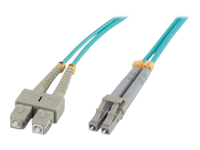 MCL FJOM3/SCLC-0.5M – Jarretière optique OM3 duplex 50/125 multimode – SC / LC 0.5m