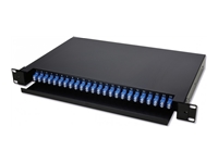 MCL IC4D99A19TFO24LCD – Tiroir optique 19p 1U 24 ports équipé de 24 traversées LC duplex mono