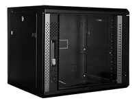MCL IC6F99AL60P4512 – Coffret réseau mural 19p 12U profondeur 450 – Noir