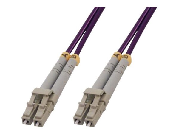 MCL Jarretière optique OM4 duplex multimode 50/125 – LC / LC 2m