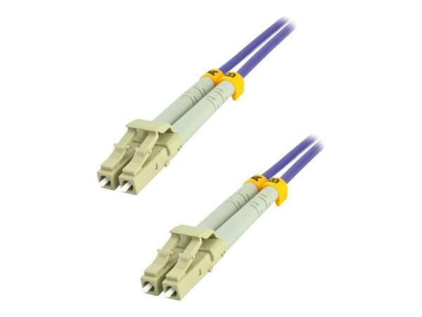 MCL Jarretière optique OM4 duplex multimode 50/125 – LC / LC 2m BOX