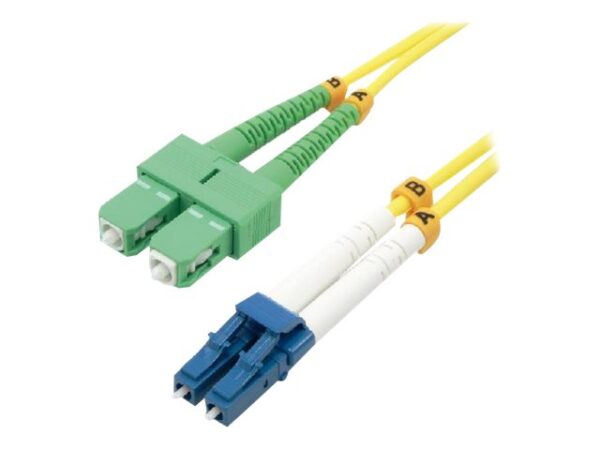 MCL Jarretière optique OS2 duplex monomode 9/125  – SCAPC / LC 2m
