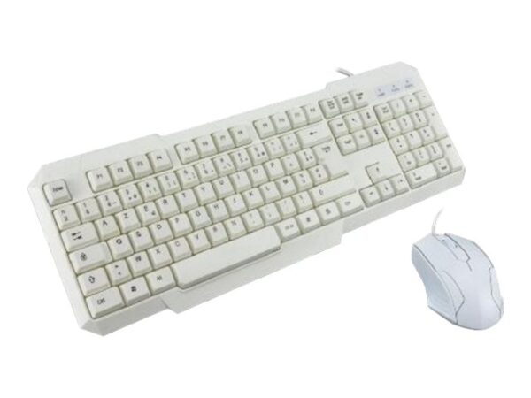 MCL Kit clavier + souris USB – Blanc