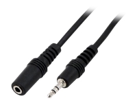 MCL Rallonge audio stéréo jack 3,5 mâle / femelle – 1,50m