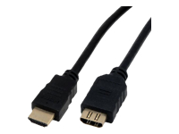 MCL Rallonge HDMI haute vitesse3D avec Ethernet male / femelle – 2m    (P)