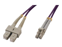 MCL SC/LC Multimode duplex 50/125 OM4 optical fiber – 0.5m