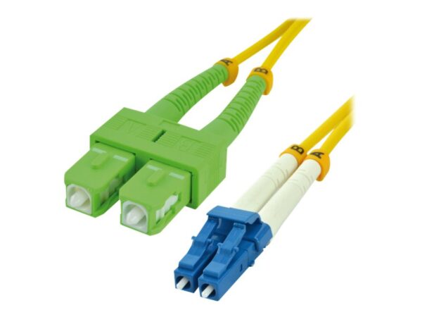 MCL SCAPC/LC duplex singlemode 9/125 OS2 optical fiber – 0.5m