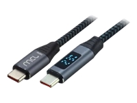 MCL Type C digital display mesh cable 100W 5A – 2m