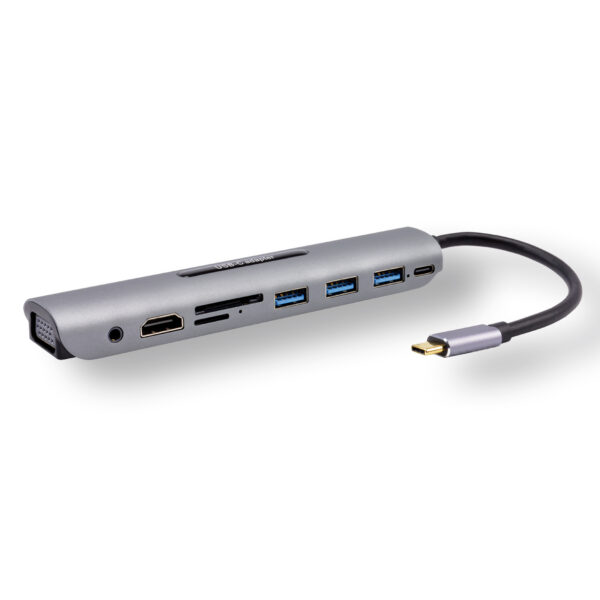 MCL USB Type-C to Gigabit Ethernet adapter with 3 ports hub USB 3.0