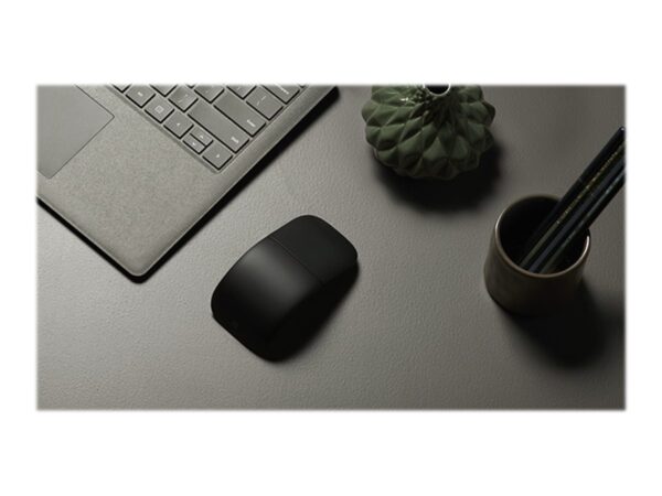 MICROSOFT Surface – Arc Mouse – Souris Arc Bluetooth 4.1 – 2 Boutons – Sans fil – 2 Piles AAA incluses – Noir