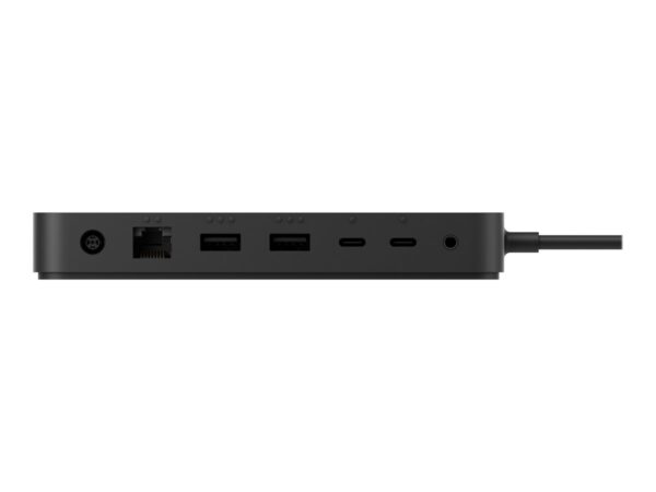 MICROSOFT Surface – Dock Thunderbolt 4 – Station daccueil – 3xUSB-C – 3xUSB 3.2 – Ethernet – Audio Jack – GigE – 165W – Noire