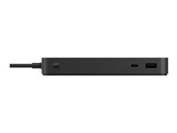 MICROSOFT Surface – Dock Thunderbolt 4 – Station daccueil – 3xUSB-C – 3xUSB 3.2 – Ethernet – Audio Jack – GigE – 165W – Noire