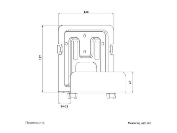 NEOMOUNTS AWL-440BL Support pour lecteur multimédia – universel