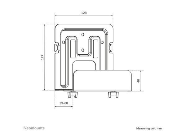 NEOMOUNTS AWL-450BL Support pour lecteur multimédia – universel