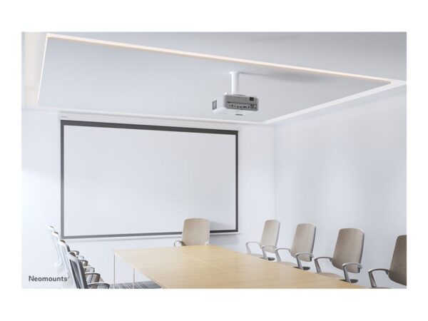 NEOMOUNTS BEAMER-C80WHITE Support de plafond pour vidéoprojecteur – h 13-20 cm – orientable