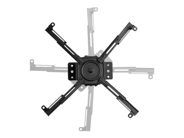 NEOMOUNTS CL25-530BL1 Support de plafond pour vidéoprojecteur – h 25.5 cm – installation facile – orientable