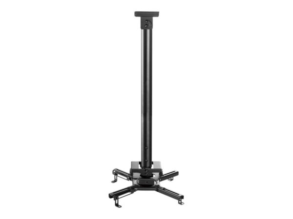 NEOMOUNTS CL25-540BL1 Support de plafond pour vidéoprojecteur – h 60.5-90.5 cm – installation facile – orientable
