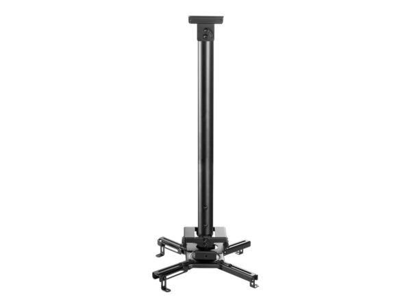 NEOMOUNTS CL25-540BL1 Support de plafond pour vidéoprojecteur – h 60.5-90.5 cm – installation facile – orientable
