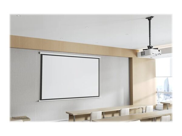 NEOMOUNTS CL25-540BL1 Support de plafond pour vidéoprojecteur – h 60.5-90.5 cm – installation facile – orientable