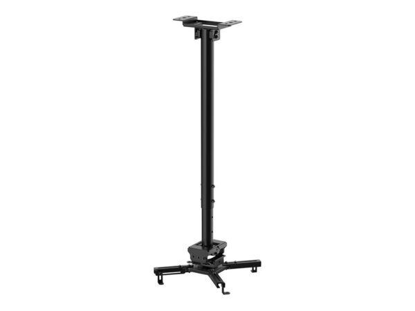 NEOMOUNTS CL25-550BL1 Support de plafond pour vidéoprojecteur – h 74.5-114.5 cm – installation facile – orientable
