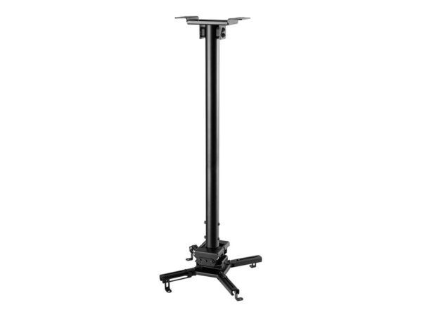 NEOMOUNTS CL25-550BL1 Support de plafond pour vidéoprojecteur – h 74.5-114.5 cm – installation facile – orientable
