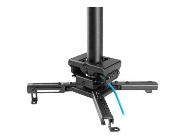 NEOMOUNTS CL25-550BL1 Support de plafond pour vidéoprojecteur – h 74.5-114.5 cm – installation facile – orientable