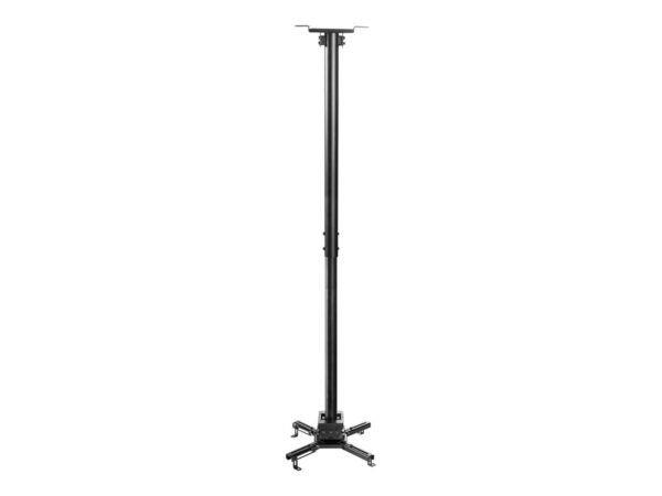 NEOMOUNTS CL25-550BL1 Support de plafond pour vidéoprojecteur – h 74.5-114.5 cm – installation facile – orientable