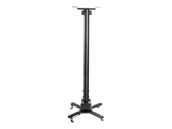 NEOMOUNTS CL25-550BL1 Support de plafond pour vidéoprojecteur – h 74.5-114.5 cm – installation facile – orientable