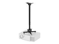 NEOMOUNTS CL25-550BL1 Support de plafond pour vidéoprojecteur – h 74.5-114.5 cm – installation facile – orientable