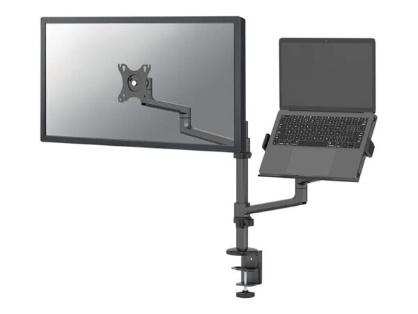 NEOMOUNTS DS20-425BL2 Support décran à fixer avec support pour ordinateur portable 17-27p – économie despace
