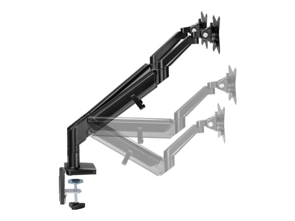 NEOMOUNTS DS70-810BL2 Support décran à fixer 17-32p – ressort à gaz – économie despace – arrêt 180