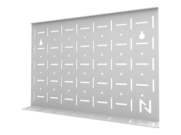 NEOMOUNTS FL50-525WH1 Support au sol mobile pour écran 55-86p – étagère multimédia incluse – installation rapide – TÜV