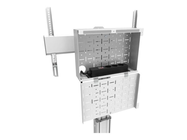 NEOMOUNTS FL50S-825WH1 Support au sol mobile pour écran 37-75p – TÜV