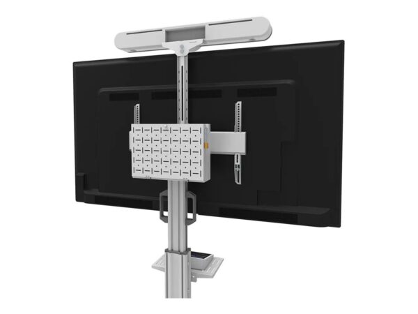NEOMOUNTS FL50S-825WH1 Support au sol mobile pour écran 37-75p – TÜV
