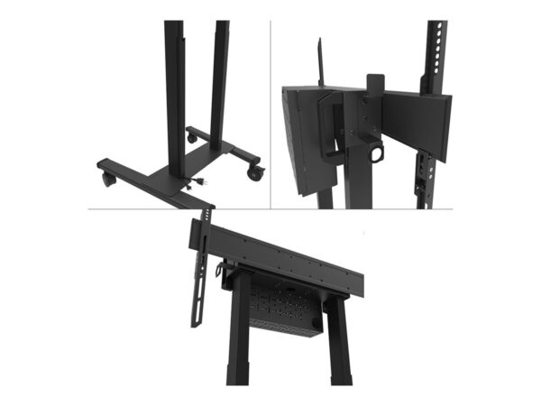 NEOMOUNTS FL55-875BL1 Support au sol mobile pour écran 55-100p – motorisé – TÜV