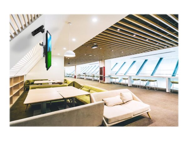 NEOMOUNTS FPMA-C020BLACK Support de plafond pour écran de 10-40p – h 26.5-40 cm