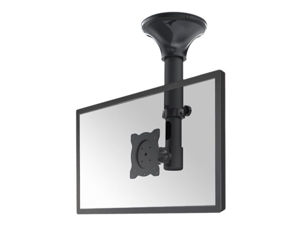 NEOMOUNTS FPMA-C025BLACK Support de plafond pour écran de 10-30p – h 37-47 cm – inclinable
