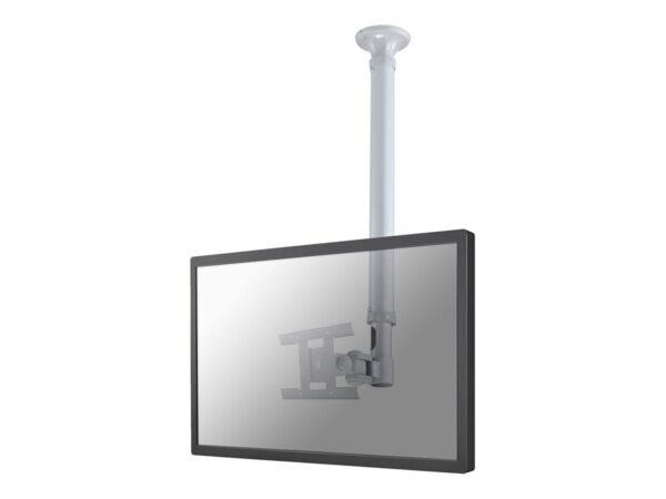 NEOMOUNTS FPMA-C100SILVER Support de plafond pour écran de 10-30p – h 79-129 cm