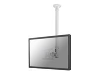 NEOMOUNTS FPMA-C100WHITE Support de plafond pour écran de 10-30p – h 79-129 cm