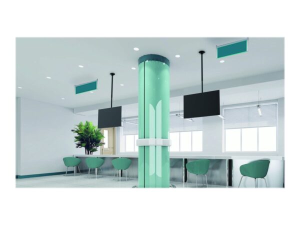 NEOMOUNTS FPMA-C340BLACK Support de plafond pour écran de 32-75p – h 106-156 cm