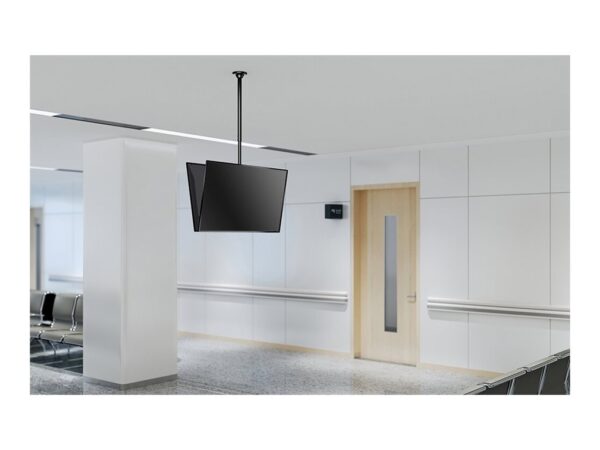 NEOMOUNTS FPMA-C340DBLACK Support de plafond pour écran de 32-75p – h 106-156 cm