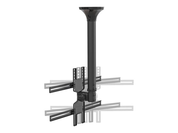 NEOMOUNTS FPMA-C400BLACK Support de plafond pour écran de 32-60p – h 64-104 cm