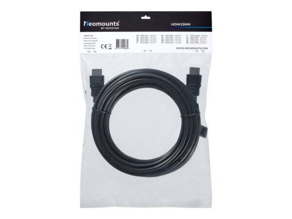 NEOMOUNTS HDMI15MM câble HDMI – 5 mètres