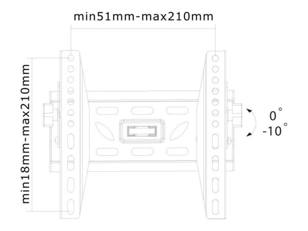 NEOMOUNTS LED-W220 Support pour écran mural 22-40p – inclinable