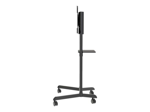 NEOMOUNTS NS-M1250BLACK Support au sol pour écran 37-70p – rotatif – étagère multimédia incluse