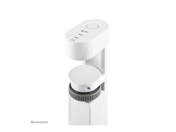 NEOMOUNTS VOLT Desk Clamp socket with Quick-charge USB Ports clamp 0-50mm 3x type-F 230V 1x USB-A 18W 2x USB-C 20W