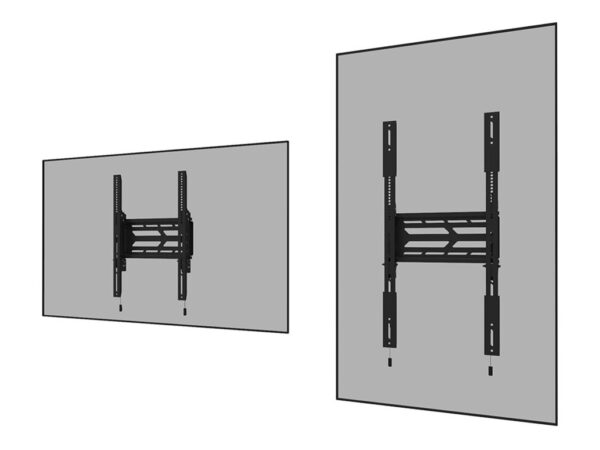 NEOMOUNTS WL30S-950BL19 Support mural fixe pour écran 55-110p – robuste – verrouillable – paysage et portrait