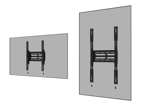 NEOMOUNTS WL30S-950BL19 Support mural fixe pour écran 55-110p – robuste – verrouillable – paysage et portrait