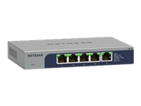 NETGEAR MS105 5-port multi-gig 2.5G Unmanaged Switch Metal Housing Fanless for Desktop and Wall Mounting